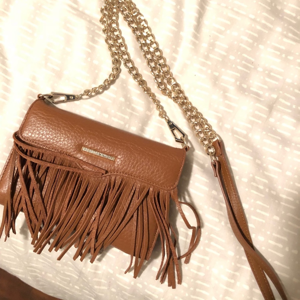 Rebecca Minkoff fringe iPhone crossbody